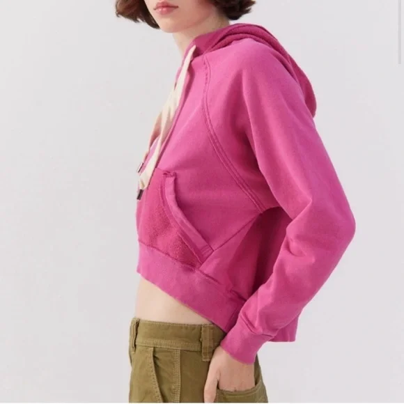 Urban‎ Outfitters Curved Hem Hoodie Sweatshirt BDG - Picture 3 of 4